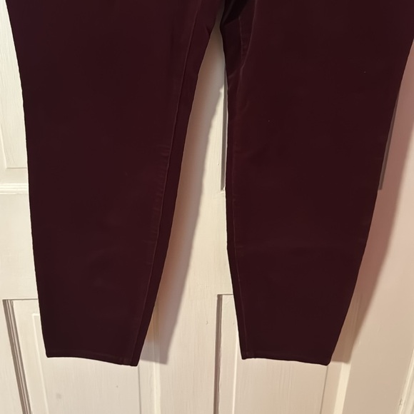 Kut from the Kloth NWT Diana High Rise Skinny Corduroy Pants Size 20W Color Wine - Picture 6 of 14
